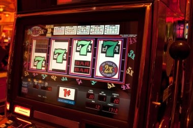 Settlement display Settlement screen showing hand comparison between player and dealer with payout result